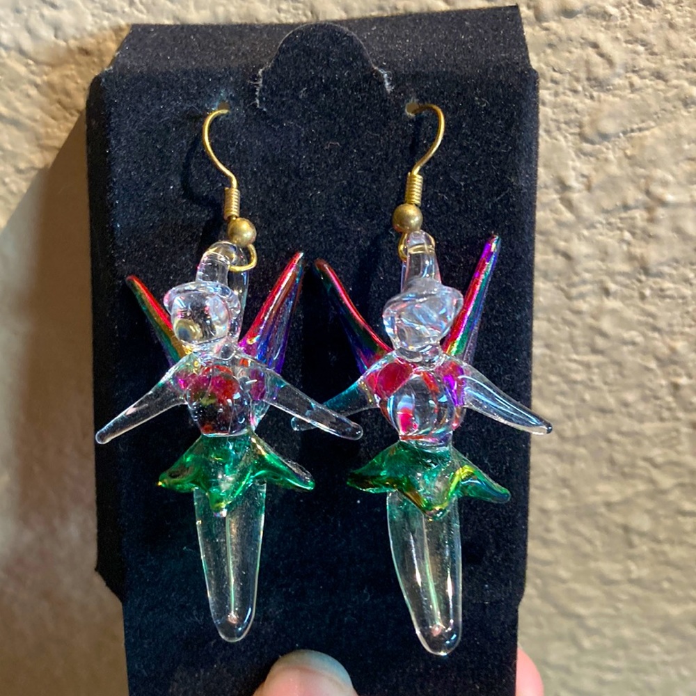 Handmade Glass Fairy Earrings